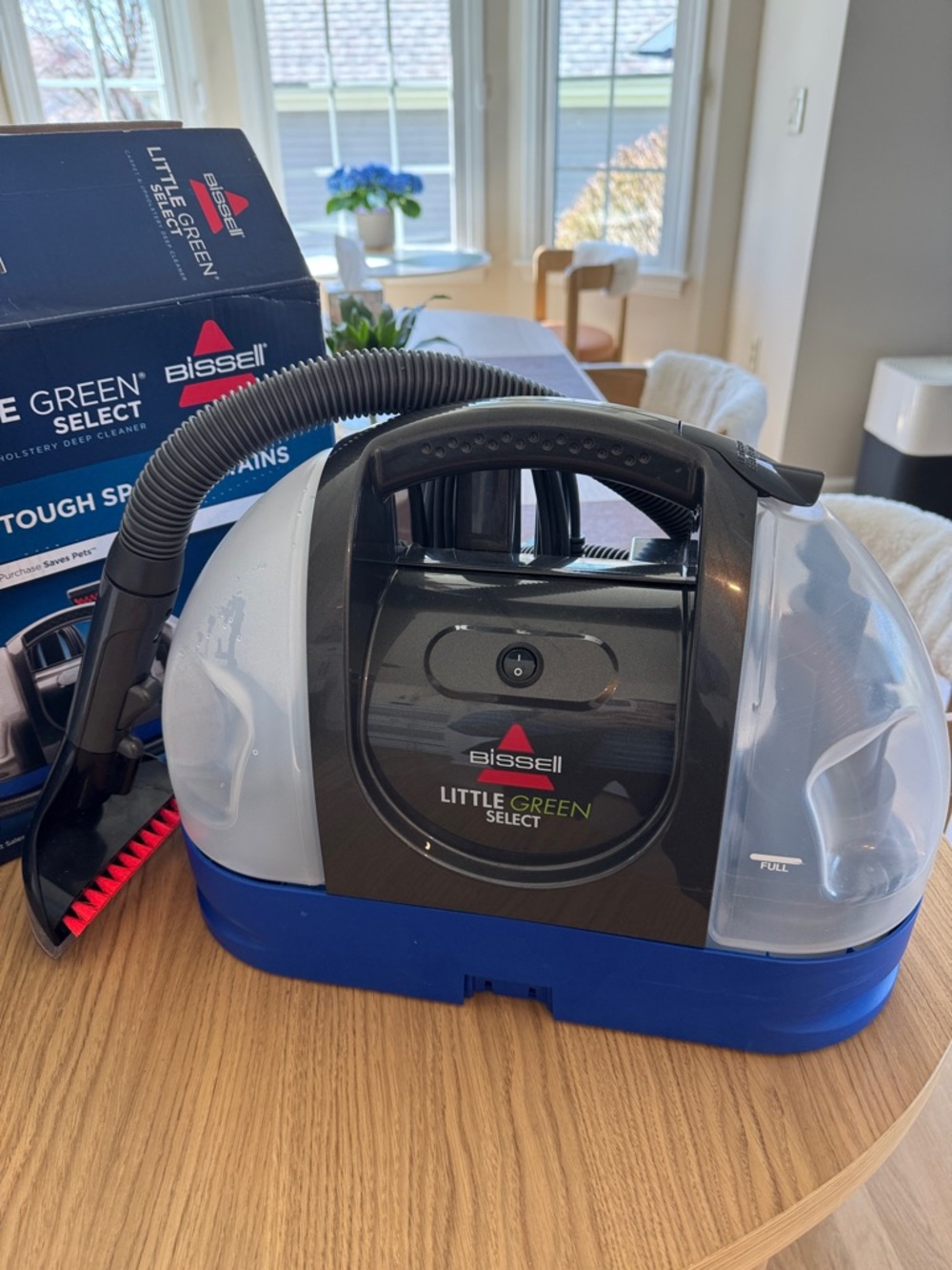 Bissell Portable Spot Cleaner in Blue, Black, Clear